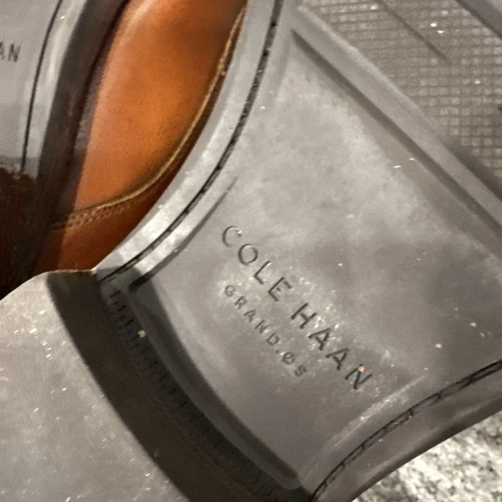 Cole Haan C28882 Brown Leather Cap Toe Dress Shoes‎ Mens Size 10 M #007